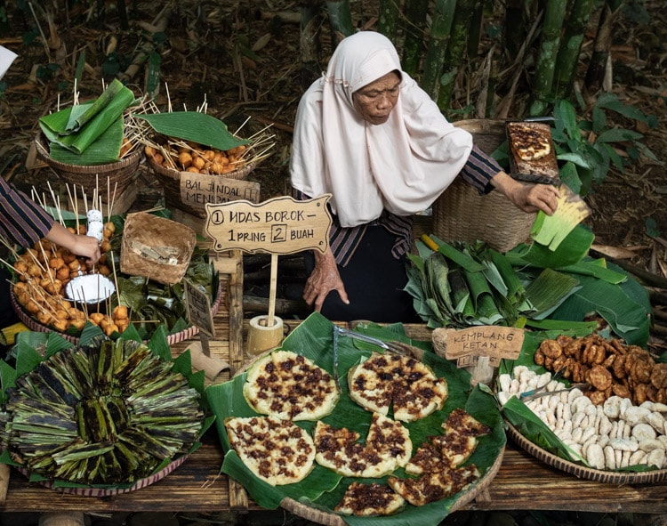 Pasar Papringan in Central Java, Indonesia