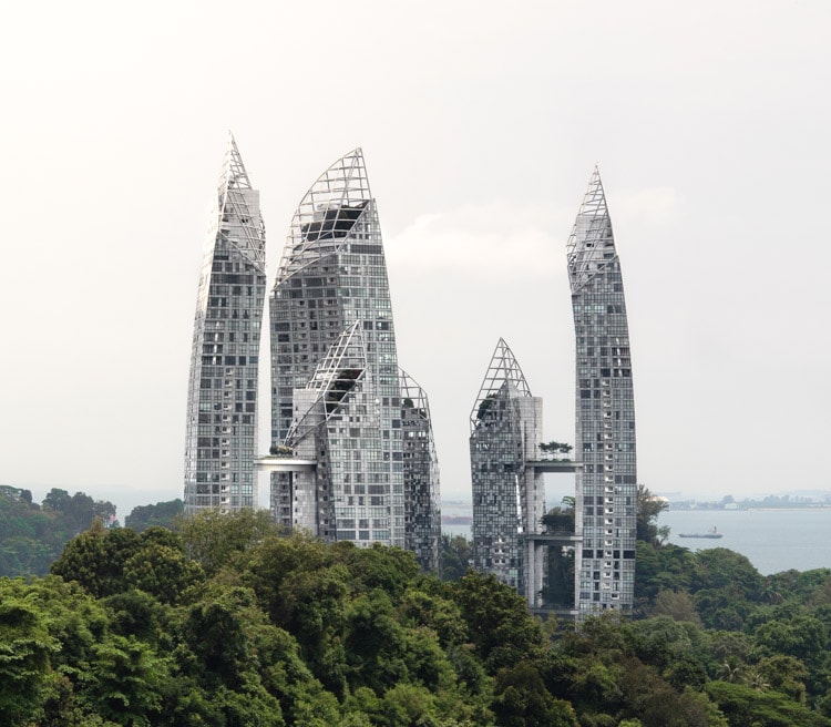 Reflections at Keppel Bay in Singapore